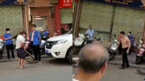 城管打人后被打视频